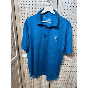 Under Armour Mens HeatGear TPC Harding Park Golf Polo Shirt Teal Blue Large LG
